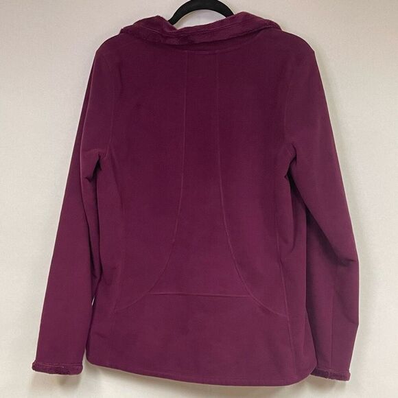 The North Face Women's Large Morning Glory Fleece Jacket Full Zip Purple Pink - Picture 7 of 12